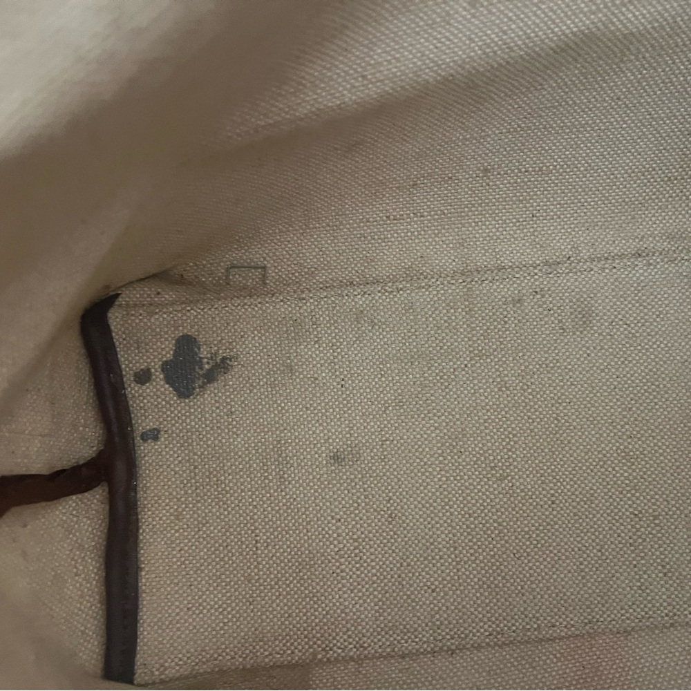 Juicy Couture Brown Monogram Stripe Tote - 17in x 14in x 6in - Picture 10 of 12